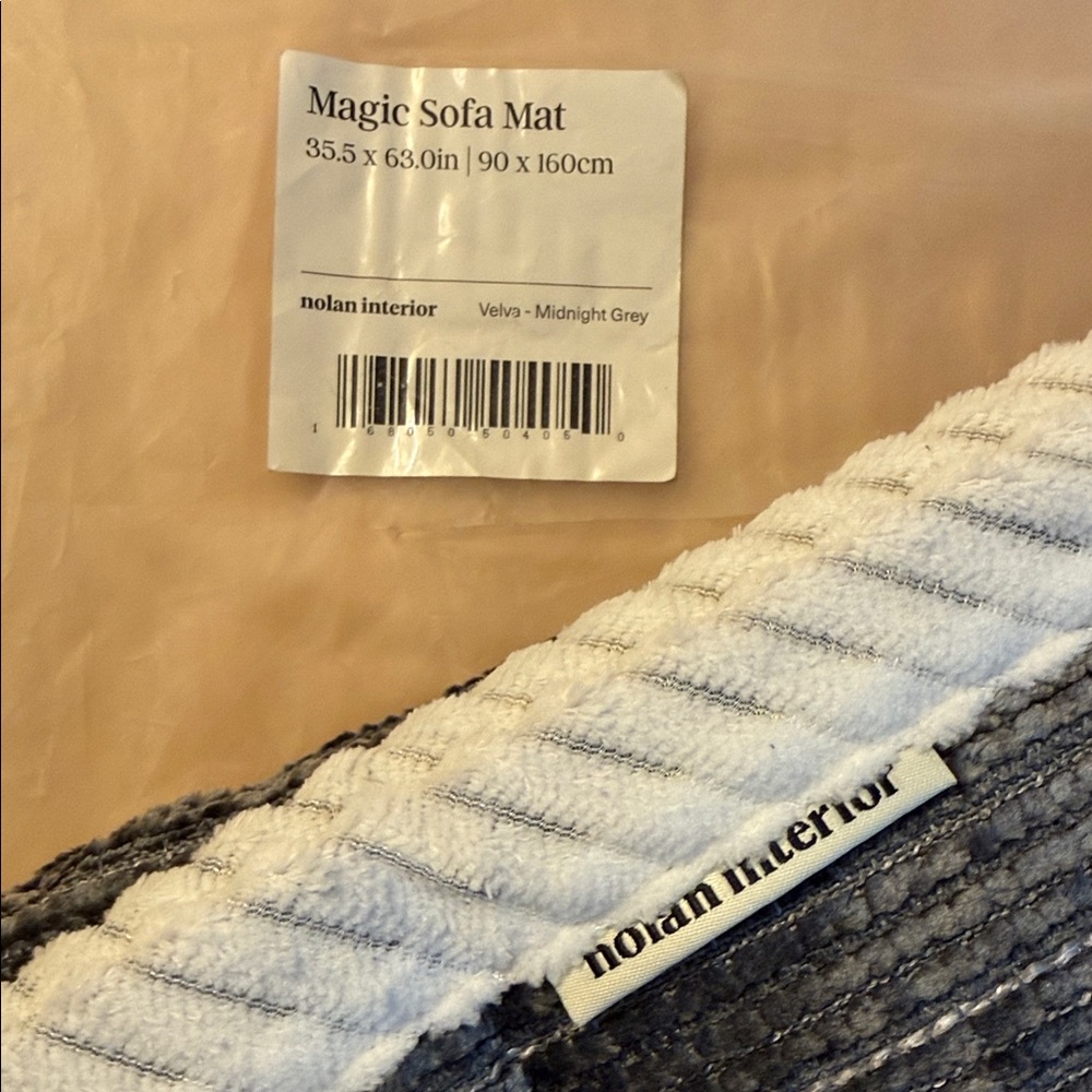 Nolan Interior Magic Sofa Mat in Midnight Gray - Velva